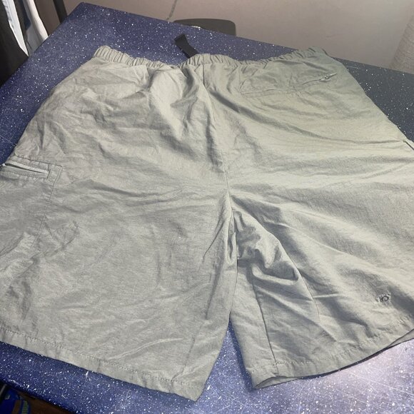 Columbia Mens Swim Trunks Board Shorts Olive Green Hiking Cargo Pockets Sz M - Picture 5 of 11